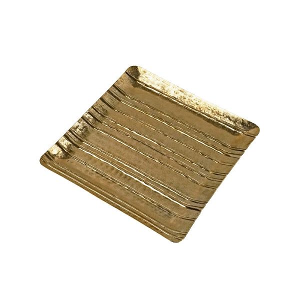 Plateau Bands, or aluminium, 35,5x35,5x2,5cm