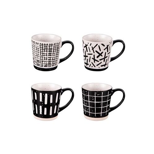 Coffret 4 Mugs 34cl contempo