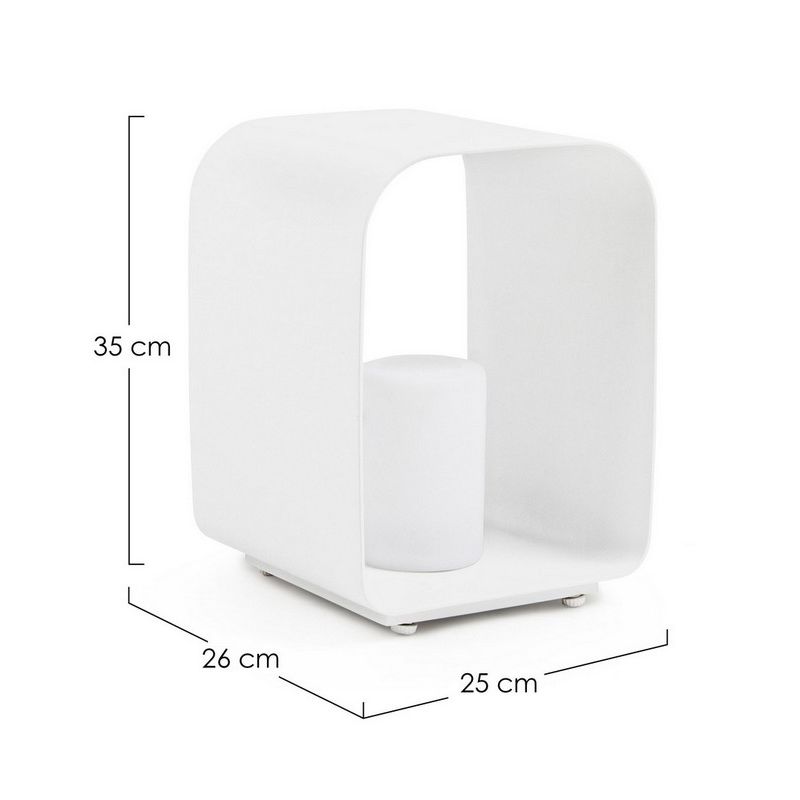 Lampe LED RIDLEY Blanc H35 cm