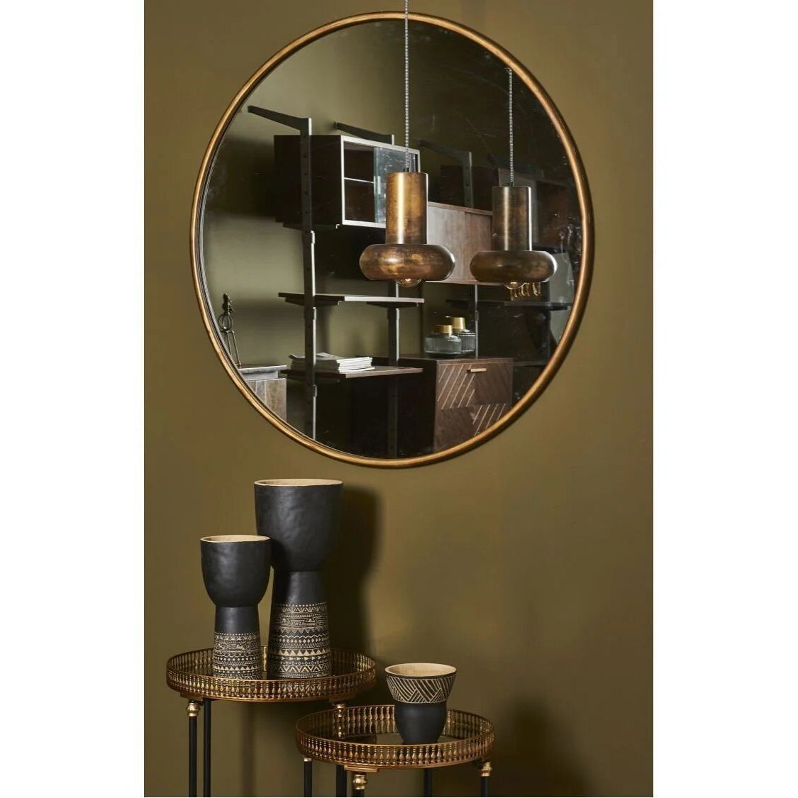 Miroir GRAMDO Doré ATHEZZA Ø120cm