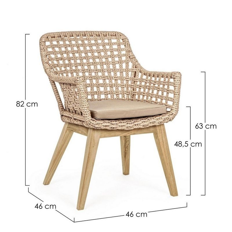 Fauteuil d'extérieur MADISON Naturel