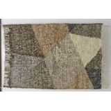 TAPIS REVERSIBLE TAUPE MOTIF TRIANGLE 120x180cm