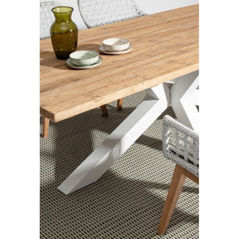 Table REPAS RAMSEY Blanc 240x100xH76 cm