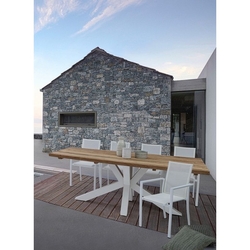 Table REPAS RAMSEY Blanc 240x100xH76 cm