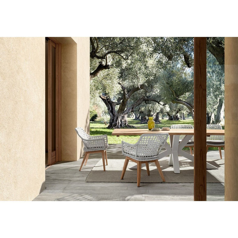 Table REPAS RAMSEY Blanc 240x100xH76 cm