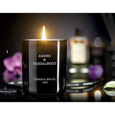Bougie 1 mèche Ambre et Sandalwood 230gr