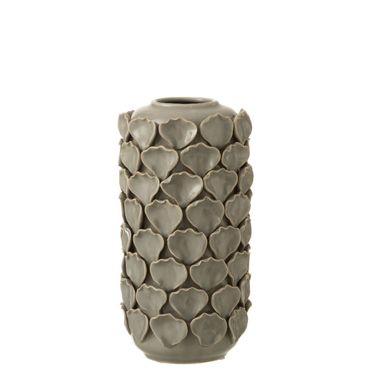 Vase CELINE Céramique Gris Ø14xH26.5 cm