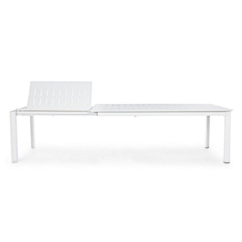 Table REPAS Extérieur KONNOR Blanc 110x200-300xH76cm