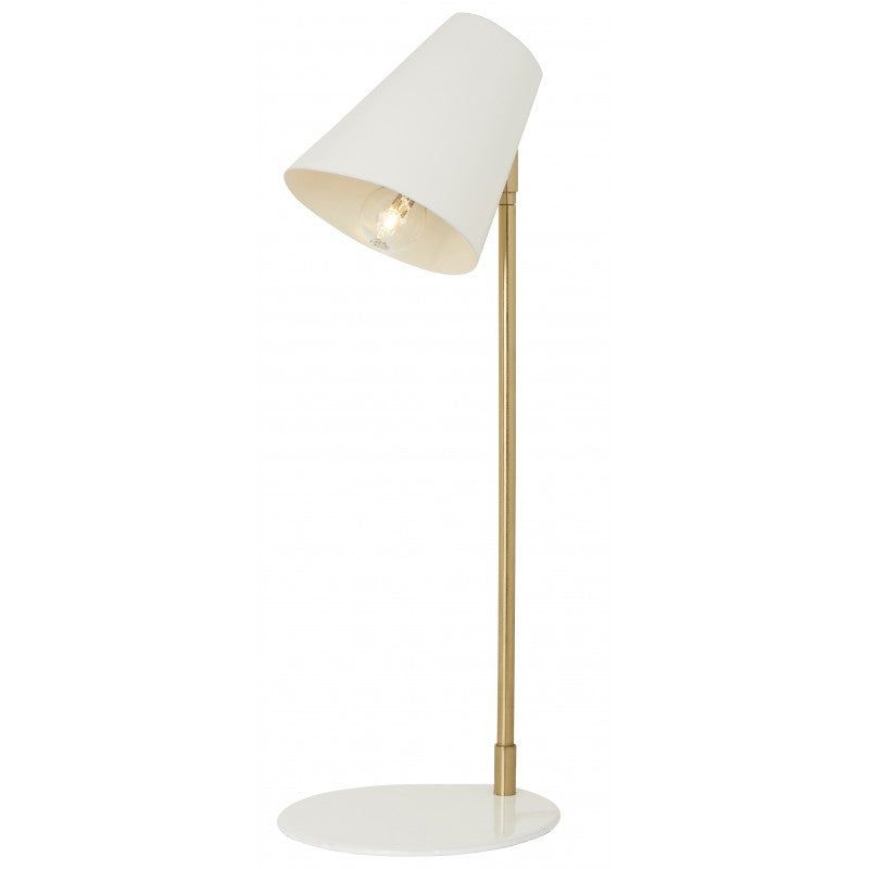Lampe POTEN Email Blanche ATHEZZA Ø19.5xH56 cm