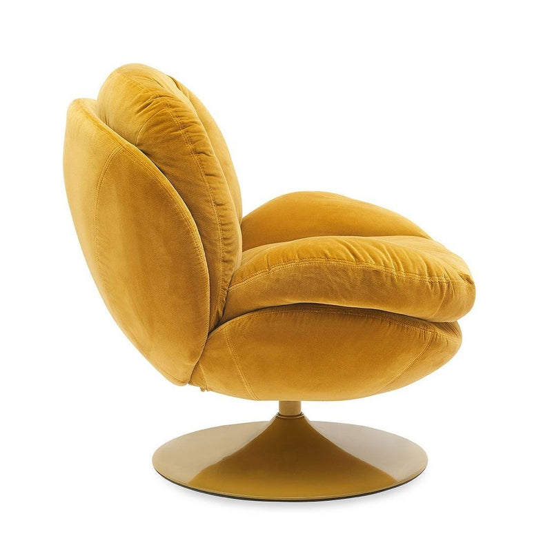 Fauteuil MEMENTO Uni Moutarde ATHEZZA 81x84xH84cm