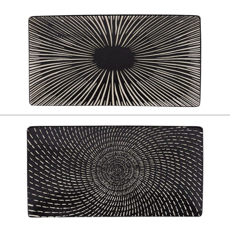 Plateau VOLCANO Noir 29x16 cm