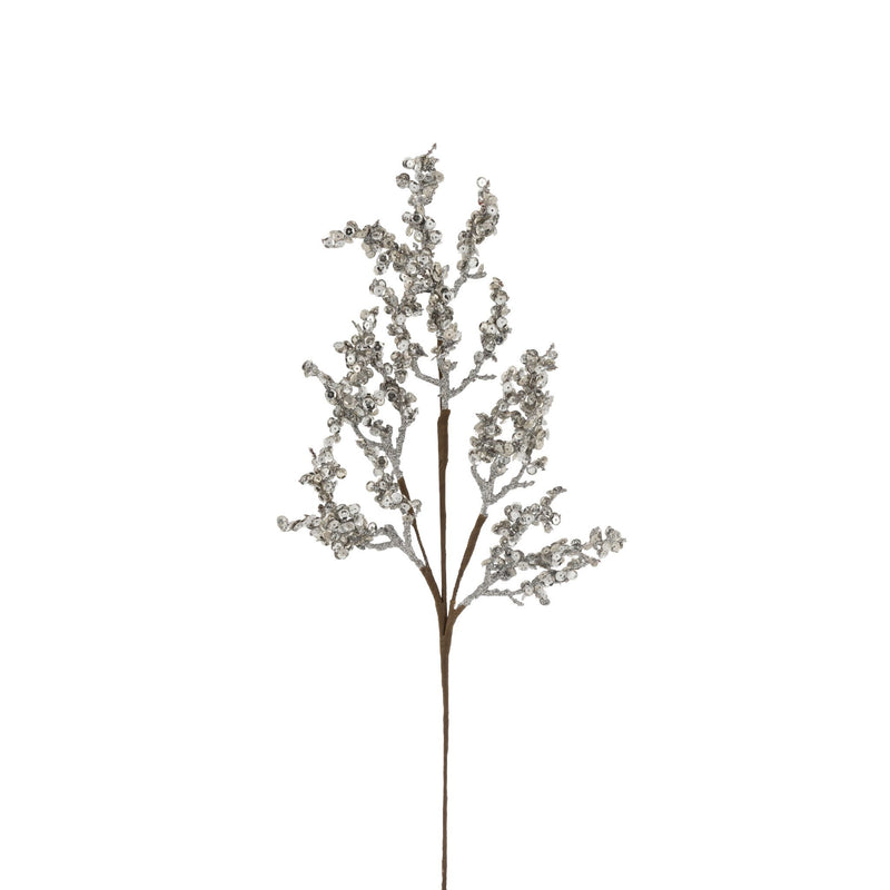 Branche PERLE Paille Pla Blanc Na 11x11xH57.5 cm