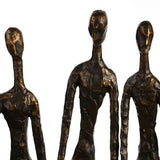 Sculpture COMMUNAUTÉ Métal Résine Bronze 11x40xH35 cm