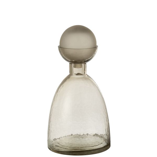 VASE BOUTEILLE VERRE GREI 18x18x34cm