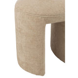 TABOURET ROND BEIGE 42x42x44cm