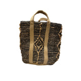 Panier jute LOSANGES