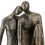 Figurine Bronze Résine COUPLE 13x17xH35 cm