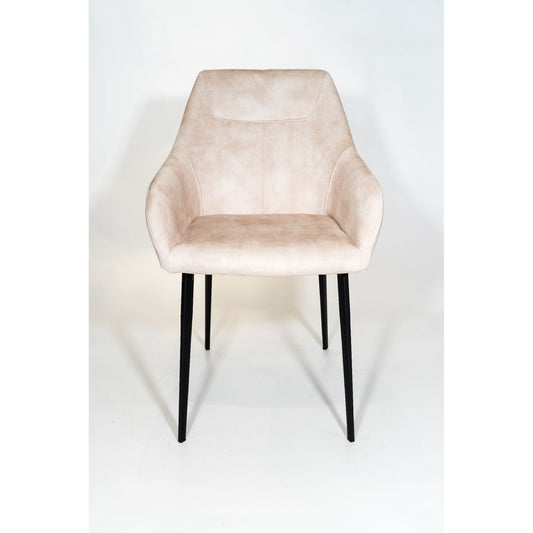 Chaise SOMAN velours Sable 57x61xH82cm