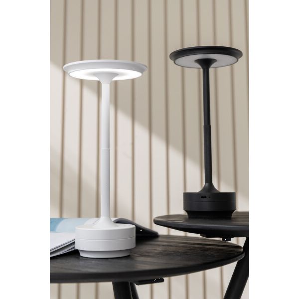 LAMPE LED TOUCH NOIR 12.8x12.8x27.8cm