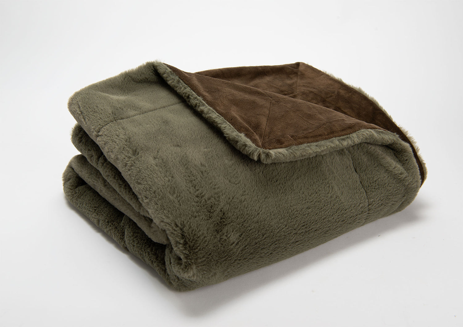 Plaid LUXE Kaki 130X170cm