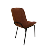 Chaise CELINE Fox bimatiere 49x61xH81.5cm