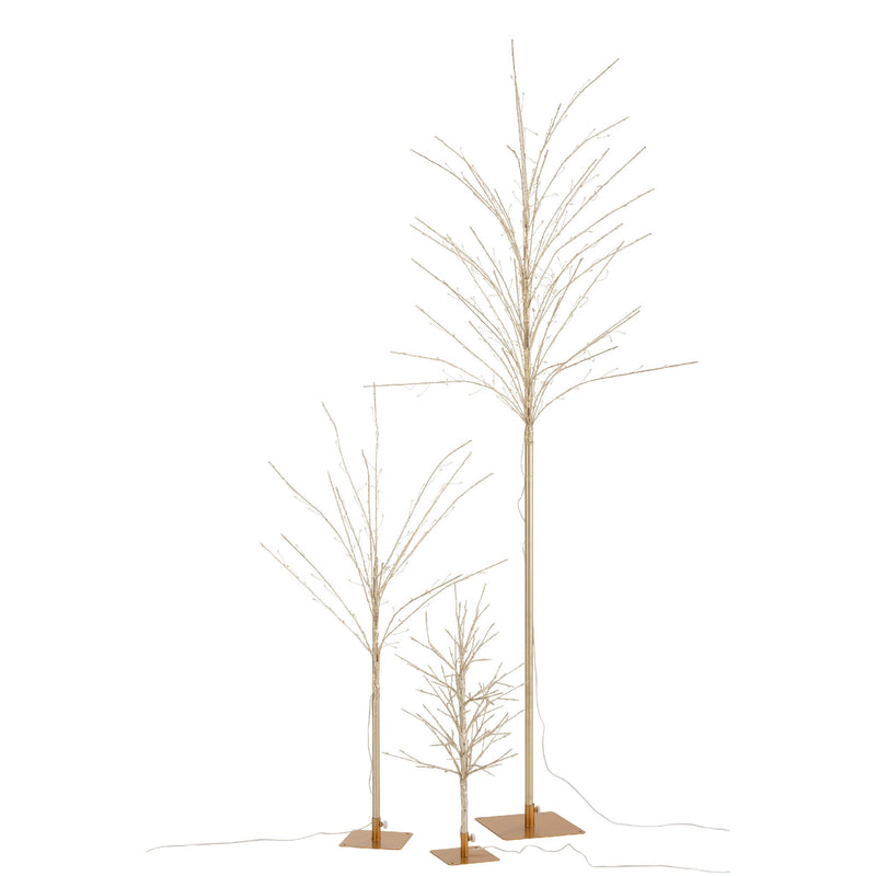 ARBRE LED METAL OR S 34x30xH59 cm