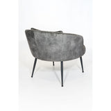 Fauteuil GUSTAVE velours Bronze 72x73xH66cm