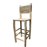 Tabouret de bar BASTIA beige 40x40xH110cm