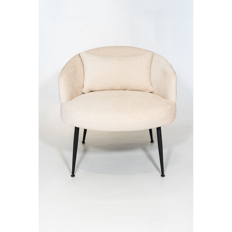 Fauteuil GUSTAVE chenille Craie 72x72xH66cm