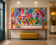 Tableau CŒURS V 180x90cm