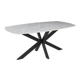 Table REPAS Ellipse FRED marbre Ø180x100xH76cm