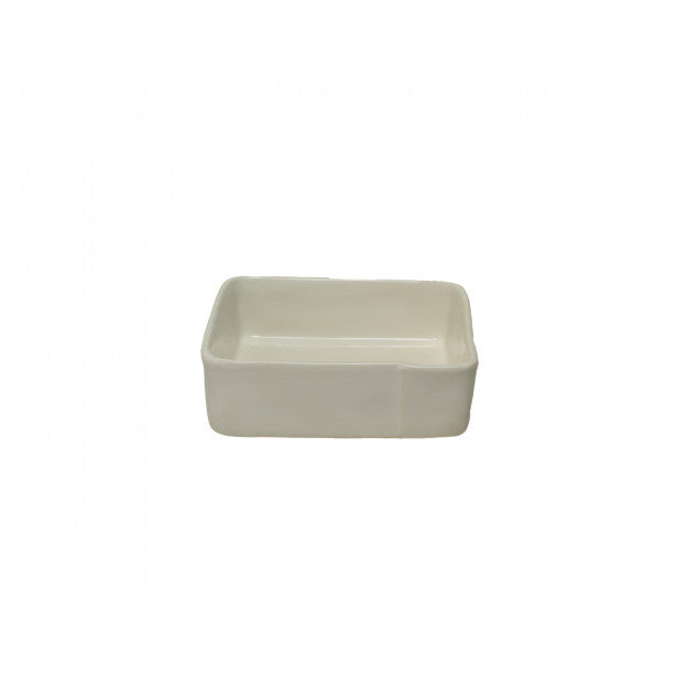 Plat à Gratin Carré Blanc Ø16xH4cm