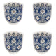 Coffret 4 gobelets 7cm almada