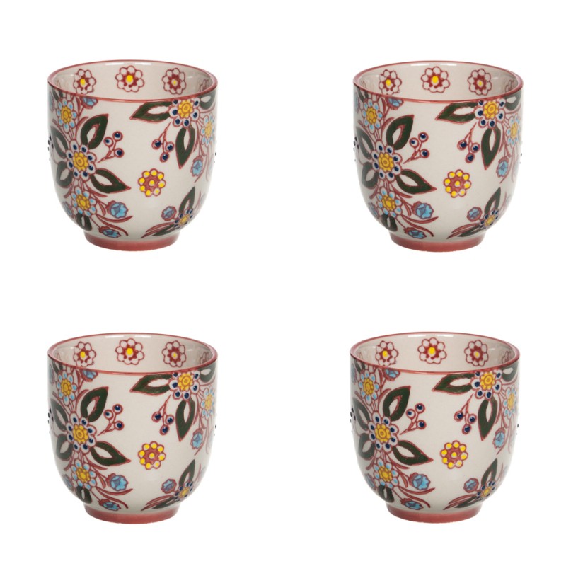 Coff 4 gobelets h7cm siena