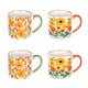 Cof 4 mugs 35cl bloom heritage