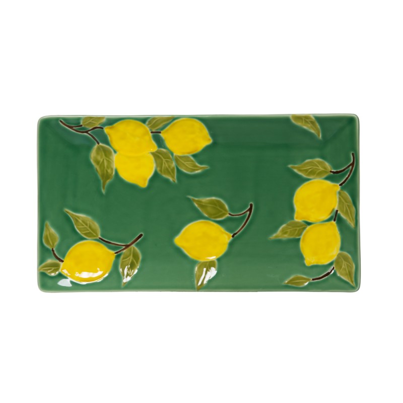 Plat rect 37x21cm lemon