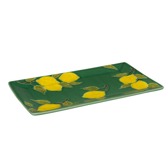 Plat rect 37x21cm lemon