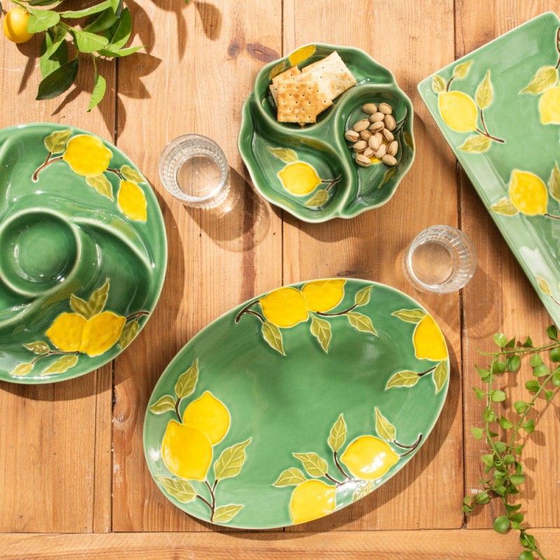 Plat rect 37x21cm lemon