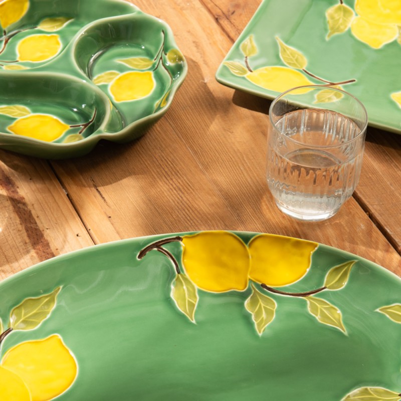 Plat ovale 39x28cm lemon