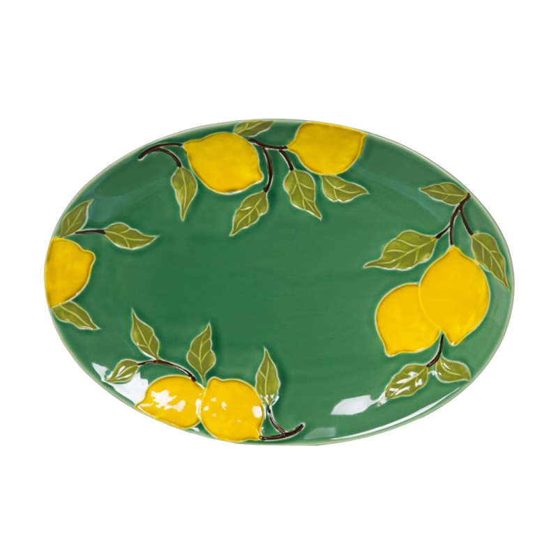 Plat ovale 39x28cm lemon