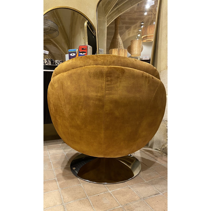 Fauteuil IZOP velours Gold