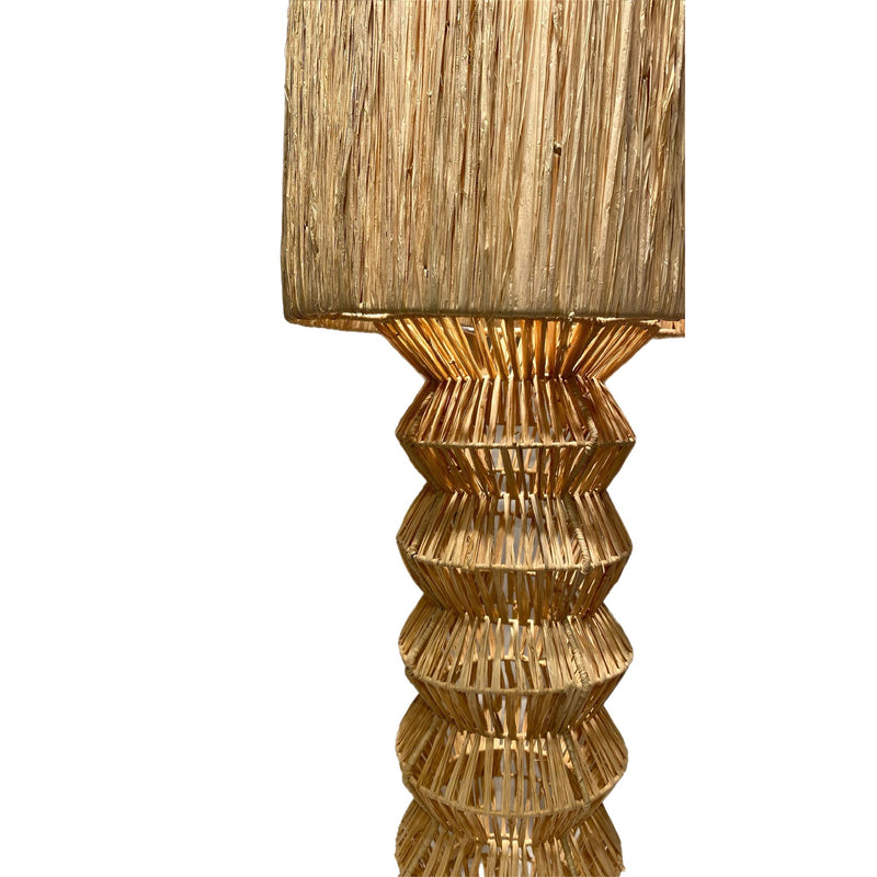 Lampadaire ACCORDÉON Rafia D40xH100cm