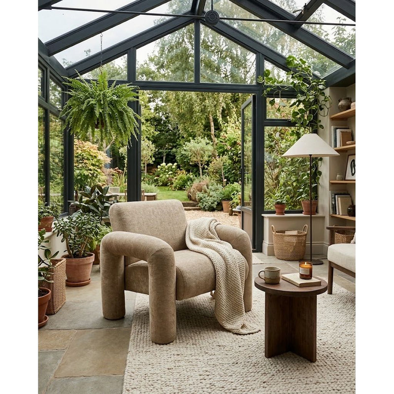 Fauteuil ARCOTO Taupe 88x78h75cm