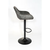 Tabouret de bar soman velours Bronze 51x51xH107cm