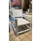 Fauteuil BASTIA blanc 62x75xH82cm