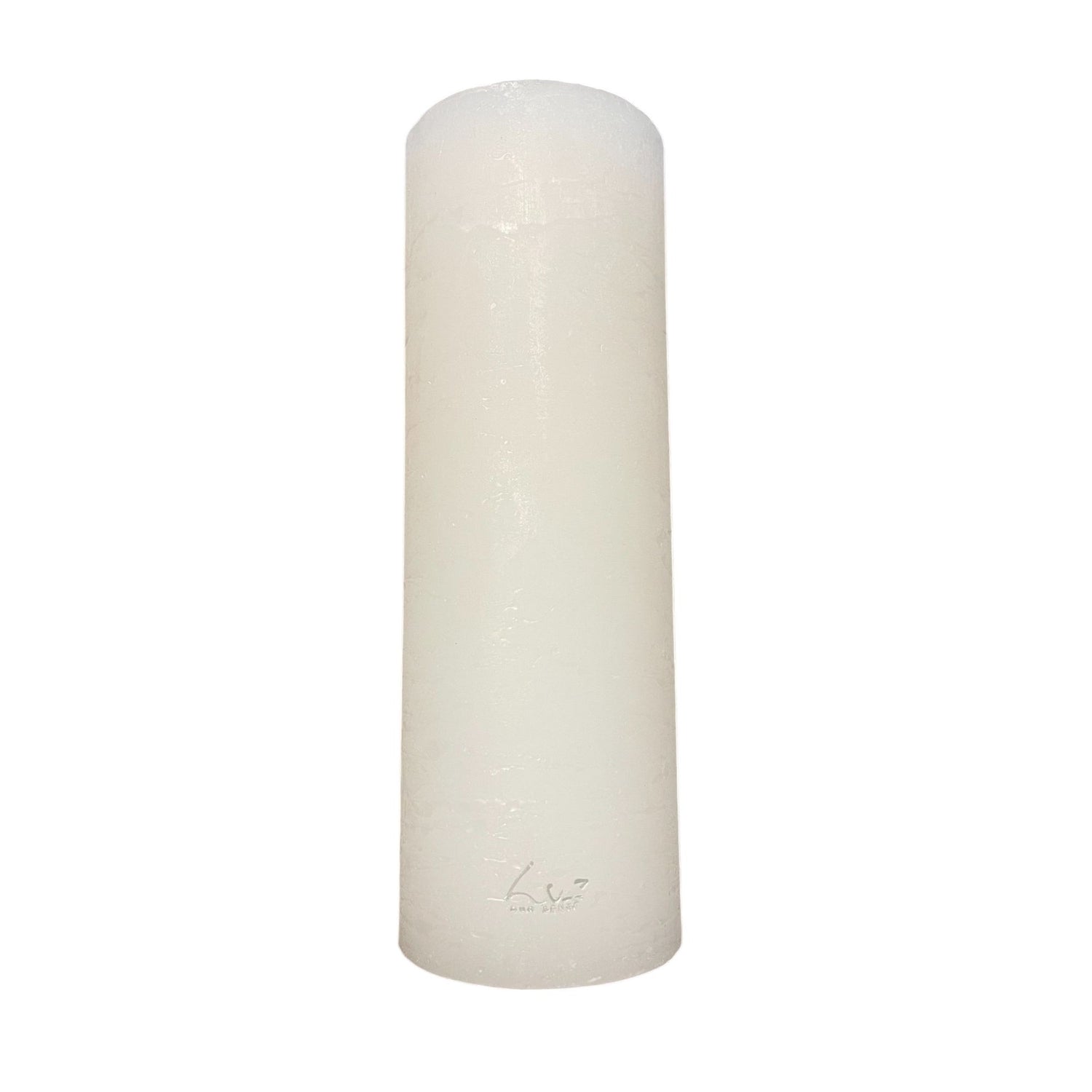 Bougie Rustique Blanc Ø7xH20 cm