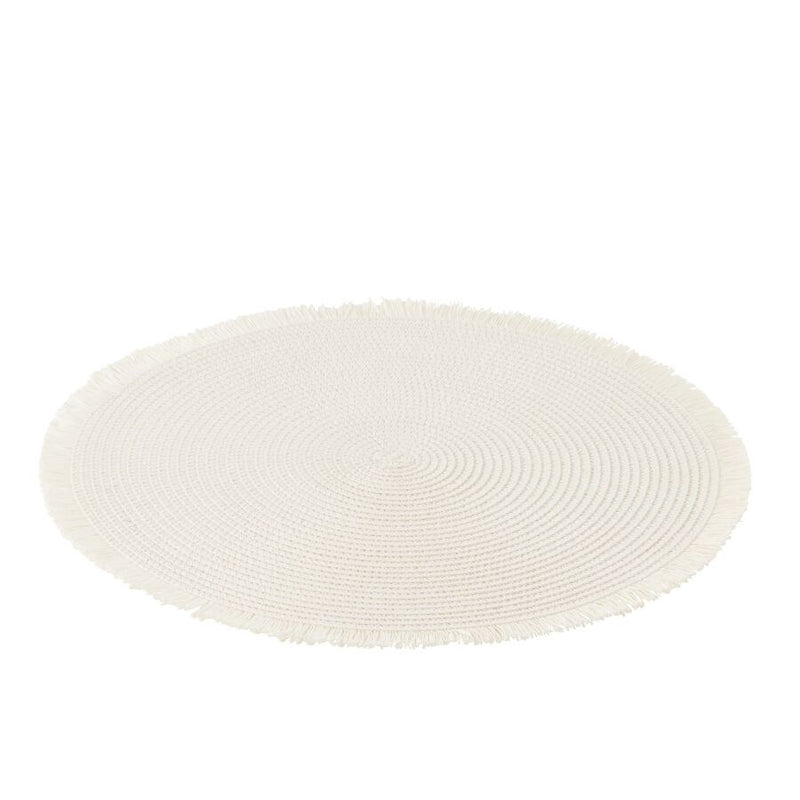 SET DE TABLE ROND PAPIER BLANC 38x38cm