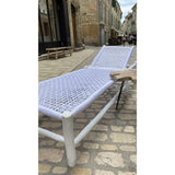 Transat BONIFACIO blanc 190x70xH37cm