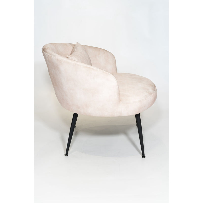 Fauteuil GUSTAVE velours Sable 72x73xH66cm
