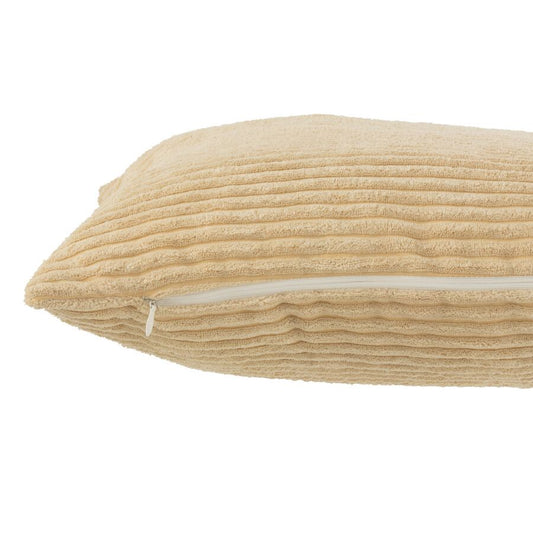 COUSSIN LIGNES TEXTILE BEIGE 45x45 cm